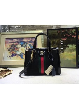 Guc.ci Ophidia small tote bag Suede Black Mid